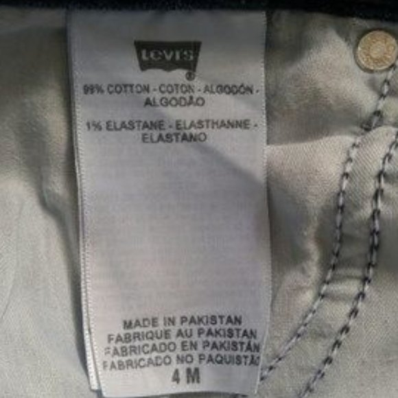 Levi's 515 Boot Cut Dark Denim Back Flap Pocket Jeans SZ 4M - Picture 2 of 9